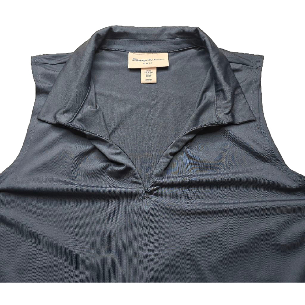Tommy Bahama Golf Polo Womens XL Sleeveless 1/4 Zip Stretch Performance - Picture 6 of 8